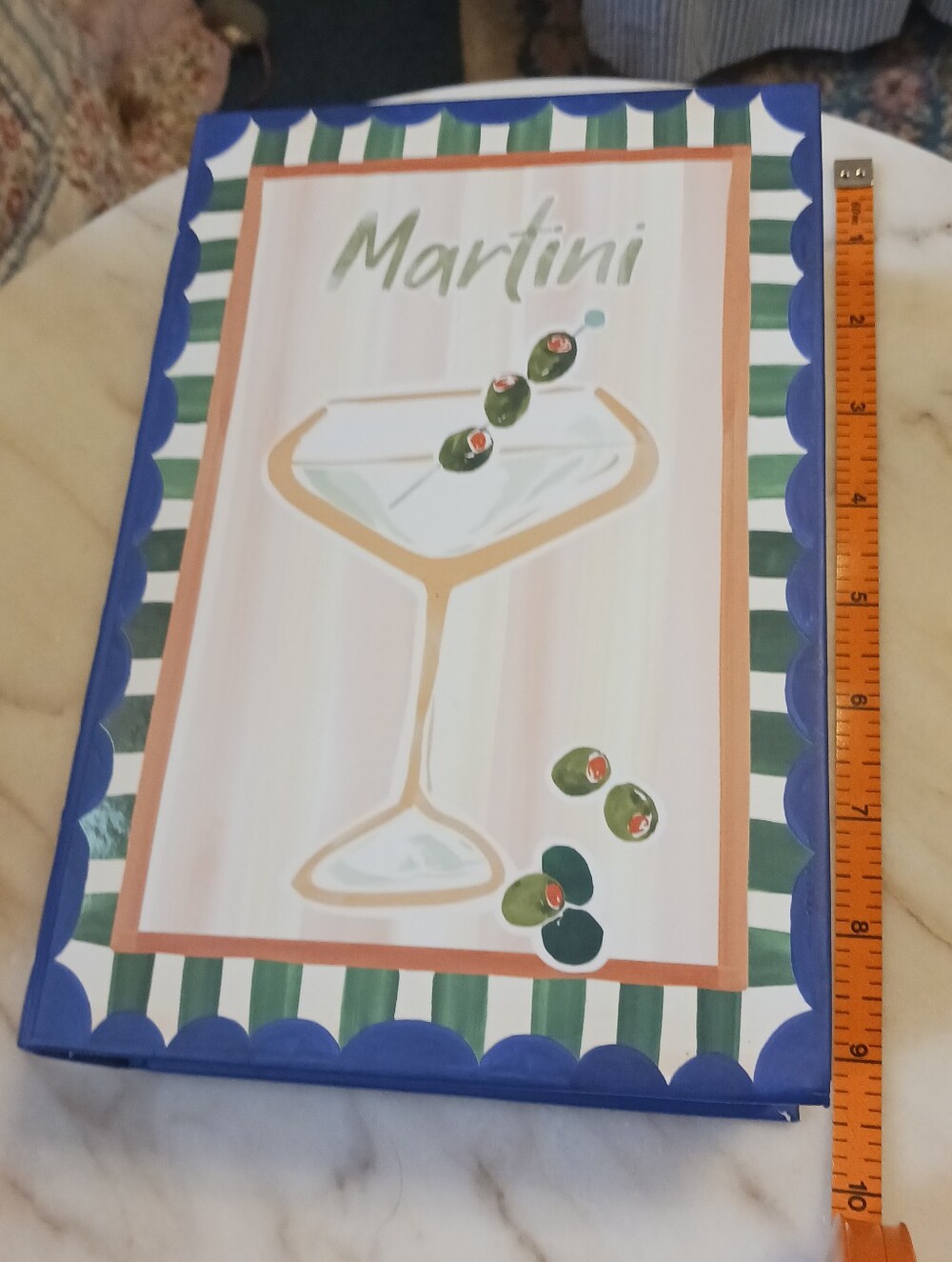 NWT Martini Book Box, Large Storage Case For Secret Stuff
